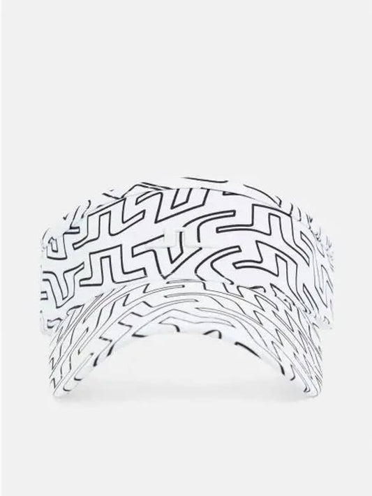 Golf Samir Print Visor White - J.LINDEBERG - BALAAN 2