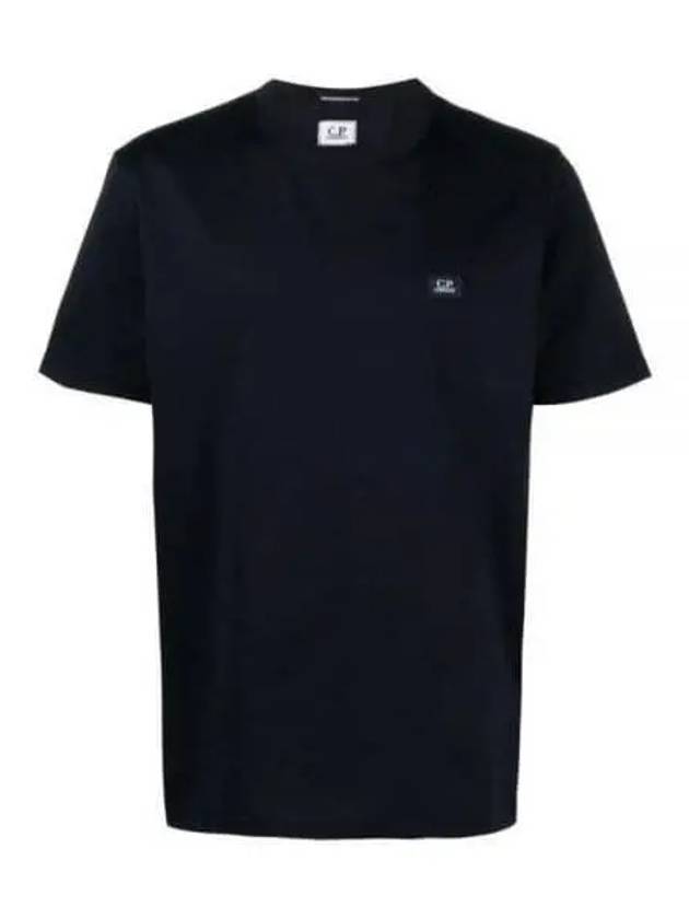 70/2 Mercerized Jersey Short Sleeve T-Shirt Navy - CP COMPANY - BALAAN 2