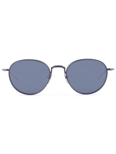 Eyewear Round Sunglasses Gray Black - THOM BROWNE - BALAAN 2