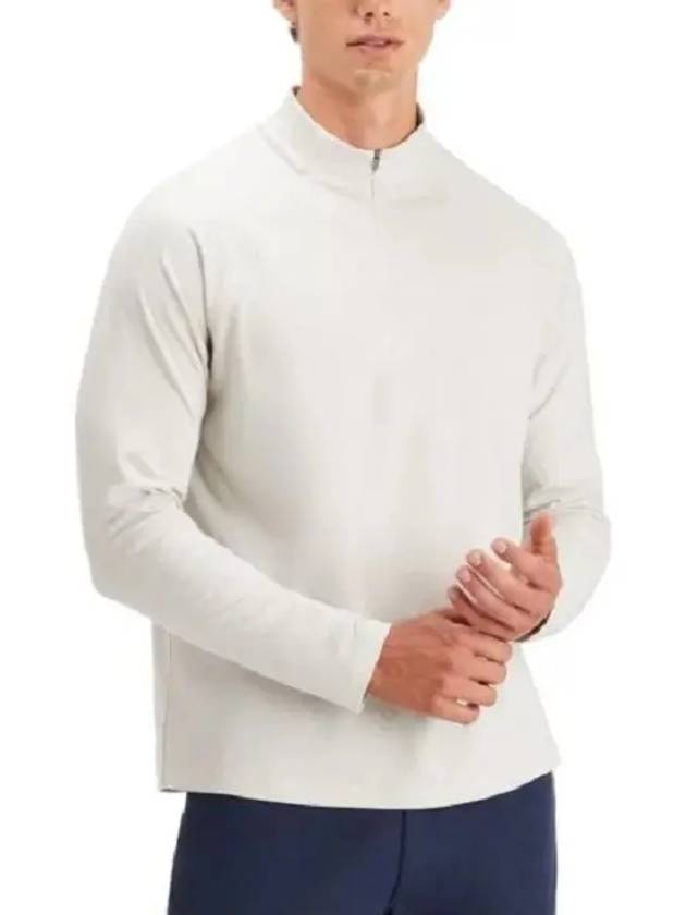 Luxe Half Zip Long Sleeve T-Shirt Grey - G/FORE - BALAAN 4