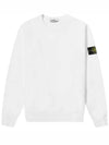 Round-Neck Sweatshirt White - STONE ISLAND - BALAAN 2