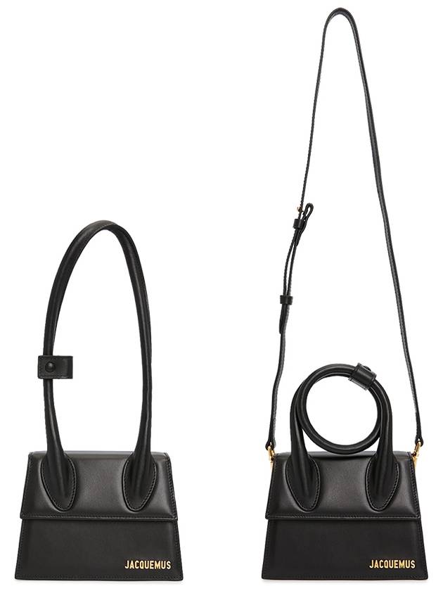 Le Chiquito Noeud Coiled Leather Tote Bag Black - JACQUEMUS - BALAAN 8