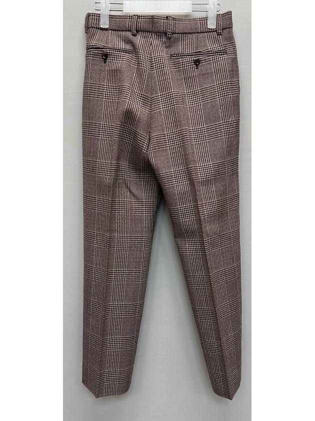 Men s Vintage Check Tweed Wool Pants - GUCCI - BALAAN 4