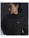 Sportswear Classic Padded Therma Fit Loose Hooded Jacket W Black White FZ5900 010 - NIKE - BALAAN 2