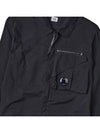 Tylon P Lens Overshirt Zip Up Jacket Black - CP COMPANY - BALAAN 7