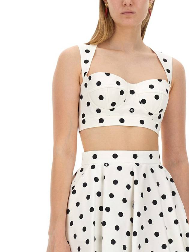 Polka Dot Corset Top F7AA7TFSFNM - DOLCE&GABBANA - BALAAN 5