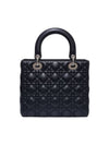 Women s M0565PWRT M900 Black Embroidery Cannage Lady Medium Tote Bag - DIOR - BALAAN 4