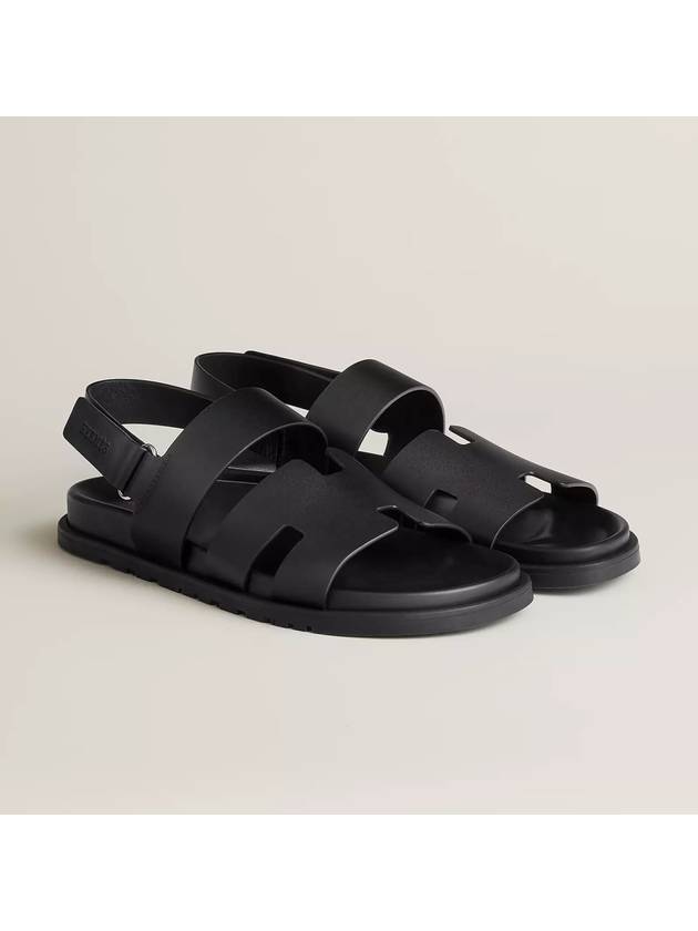 Genius Calfskin Sandals Black - HERMES - BALAAN 2