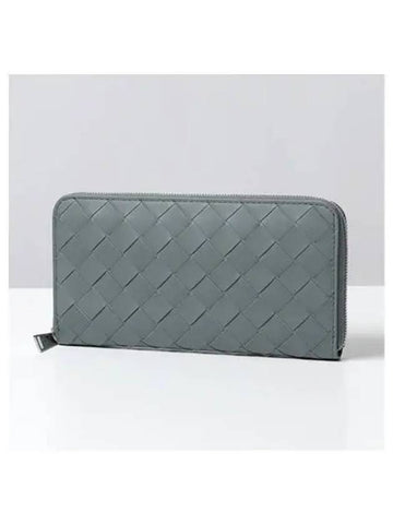 Intreccia Toca Freder Gray Women s Zipper Long Wallet 270127 - BOTTEGA VENETA - BALAAN 1