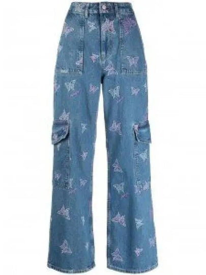 Embroidered Angi Jeans Blue - GANNI - BALAAN 2