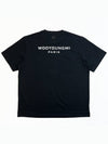 Cotton Back Logo Short Sleeve T-Shirt Black - WOOYOUNGMI - BALAAN 3