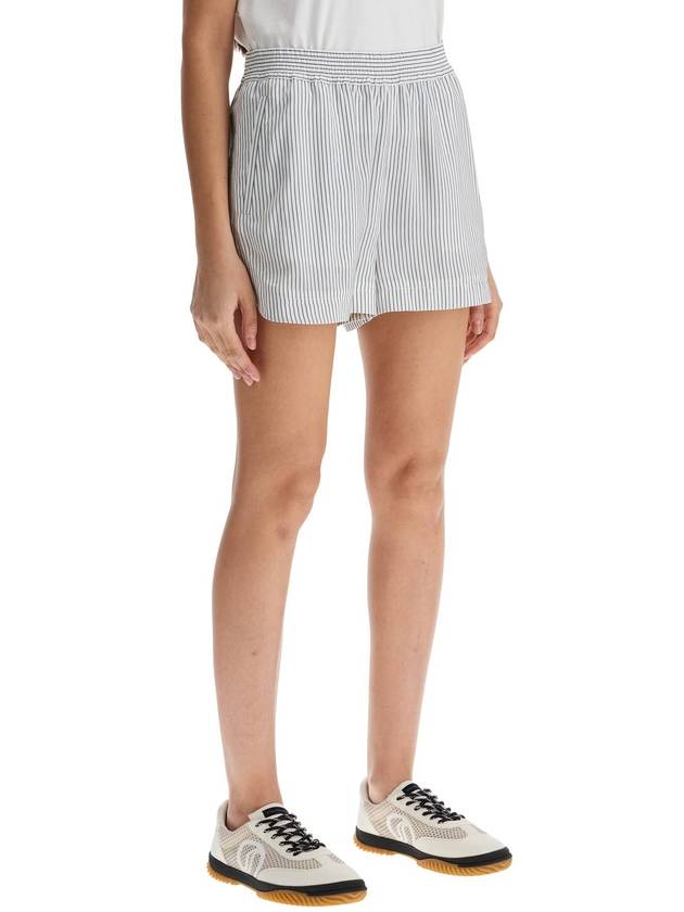 "striped silk shorts in a - STELLA MCCARTNEY - BALAAN 2