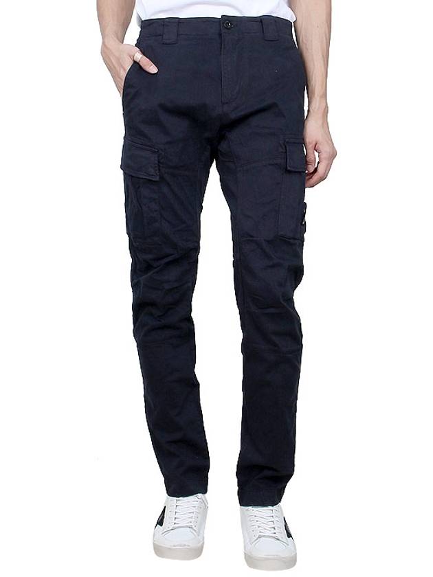 Stretch Sateen Ergonomic Lens Double Cargo Straight Pants Navy - CP COMPANY - BALAAN 3