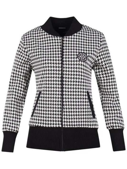 Women s swallow pattern full zip up jumper JB4A841W - LUX GOLF - BALAAN 2