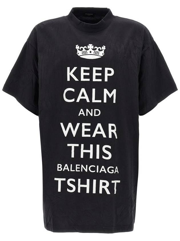 Balenciaga 'Keep Calm' T-Shirt - BALENCIAGA - BALAAN 1