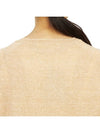 Women's Crew Neck Wool Knit Top Beige - VANESSA BRUNO - BALAAN 8