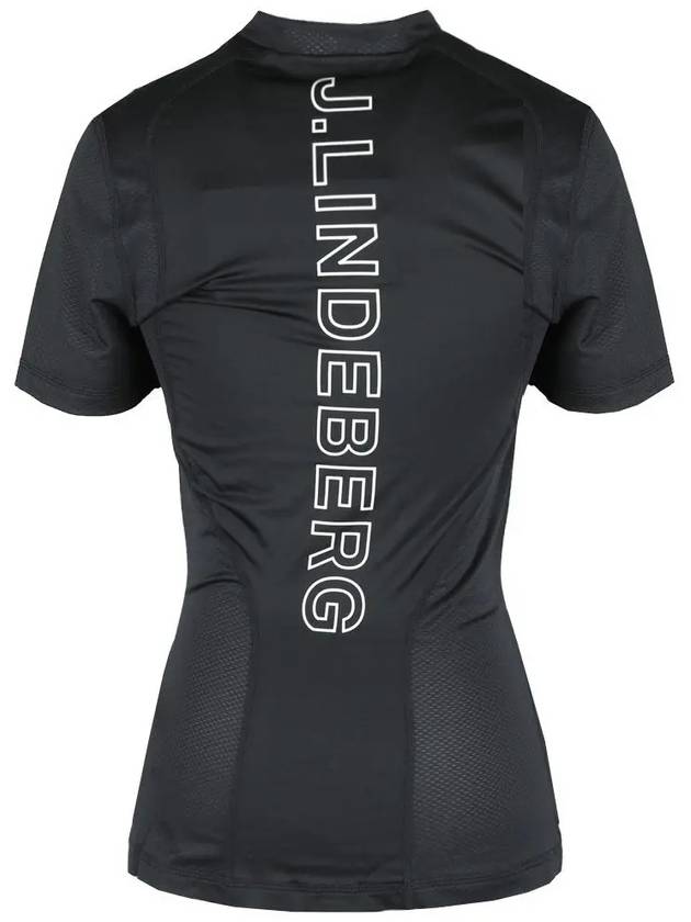 Marsha Logo Short Sleeve T-Shirt Black - J.LINDEBERG - BALAAN 3