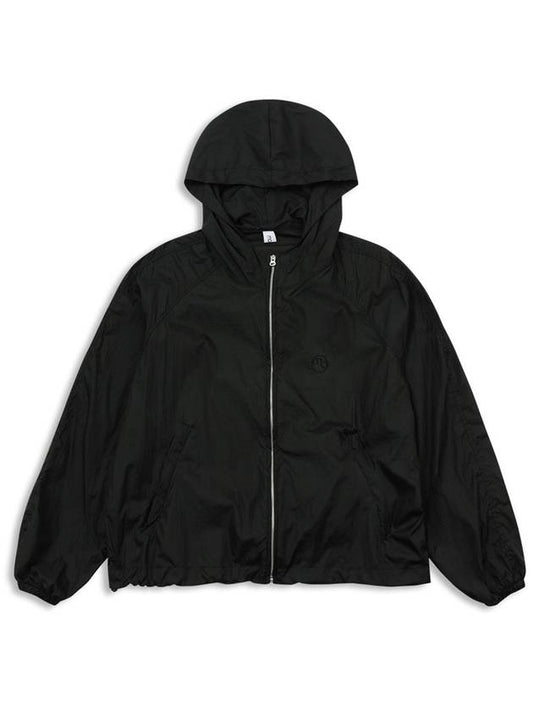 Skin Packable Hooded Jacket Women Windbreaker Jacket Jumper Black MCSS24OT4BK - MACKY - BALAAN 2