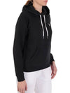 Women's Embroidered Logo Long Sleeve Hoodie Black - POLO RALPH LAUREN - BALAAN 3