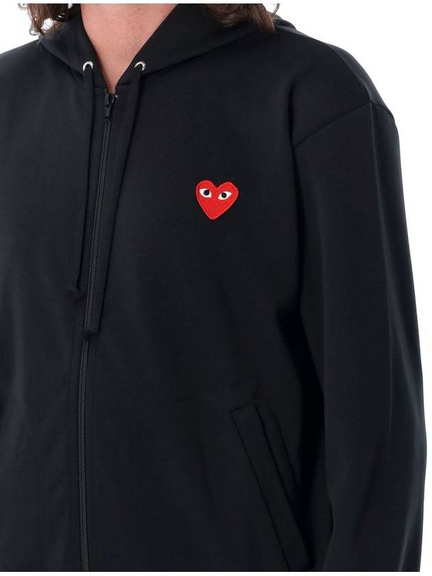 Comme Des Garçons Play Icon Heart Zip Hoodie - COMME DES GARCONS PLAY - BALAAN 3