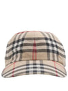 Check Cotton Ball Cap Beige - BURBERRY - BALAAN 2