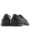 Metal Logo Leather Loafers Black - DIOR - BALAAN 5