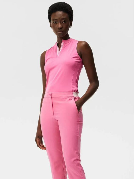 Women's Elle Stretch Straight Pants Azalea Pink - J.LINDEBERG - BALAAN 2