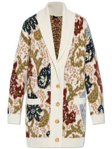 Etro Patterned Loose-fit Cardigan, Women's, Multicolour - ETRO - BALAAN 1