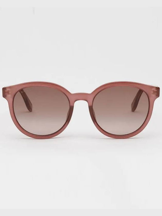 Eyewear Asian fit translucent horn rimmed sunglasses pink - GUCCI - BALAAN 2
