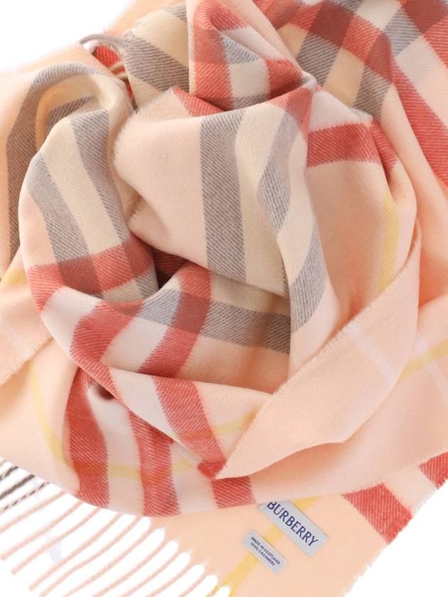 Check Cashmere Scarf Teacup - BURBERRY - BALAAN 3