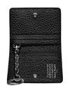 4 Stitch Keyring Card Wallet Black - MAISON MARGIELA - BALAAN 3