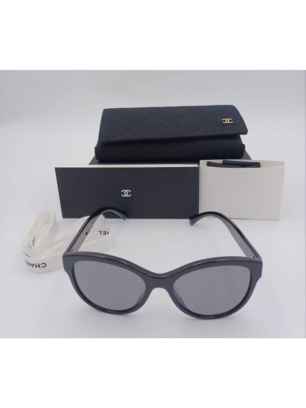 Eyewear Pantos Lettering Acetate Sunglasses Black - CHANEL - BALAAN 3