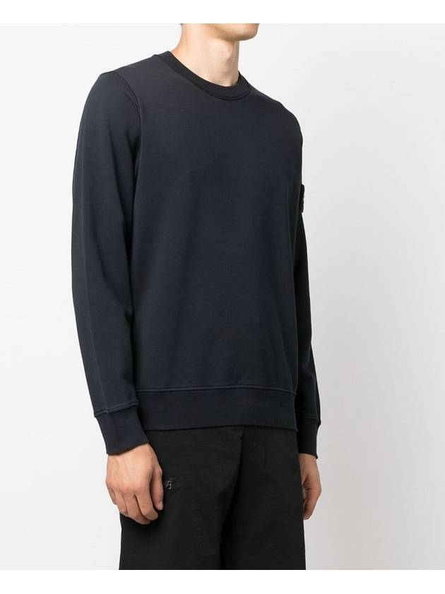 Compass Patch Crew Neck Sweatshirt Navy - STONE ISLAND - BALAAN 6