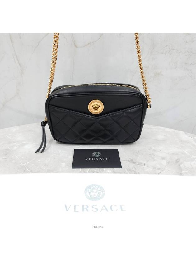 Lux You New product Quilted small shoulder cross bag black - VERSACE - BALAAN 7