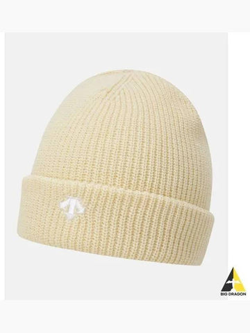 Seunghyeop Lee wearing sports basic beanie beige SP323UKC90 - DESCENTE - BALAAN 1