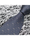 GG Dot Pattern Silk Tie Navy - GUCCI - BALAAN 4