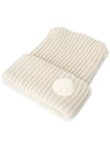 Wool Beanie White - MONCLER - BALAAN 4