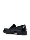 Monogram Leather Loafers Black - SAINT LAURENT - BALAAN 4