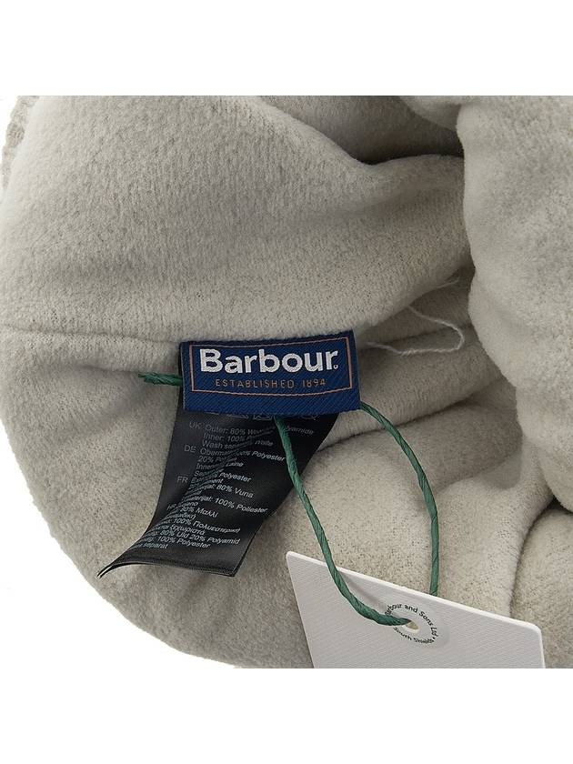 Logo Patch Carlton Cotton Beanie Grey - BARBOUR - BALAAN 10