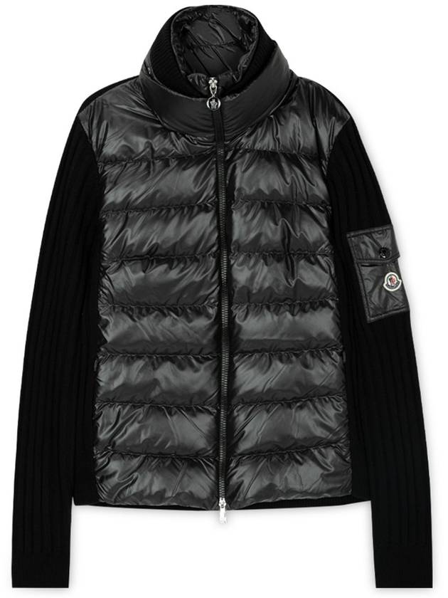 Moncler Women s Logo Patch Black Padded Jacket 9B00024 M1131 999 - MONCLER - BALAAN 3