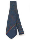 100 silk navy multi pattern tie - DUNHILL - BALAAN 3