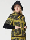 Golf Women s Scarf Padded Short Sleeve Jacket Paisley Yellow - HENRY STUART - BALAAN 1