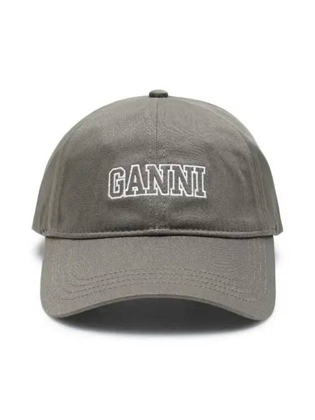 Embroid Logo Ball Cap Green - GANNI - BALAAN 3