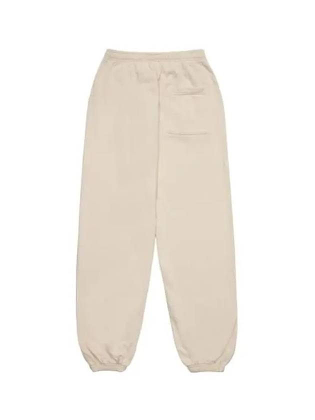 Training Logo Cotton Jogger Track Pants Beige - SPORTY & RICH - BALAAN 3