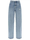 Leg Denim Cotton Wide Jeans Blue - MAISON MARGIELA - BALAAN 2