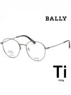 Titanium glasses frame BY5062D 008 round metal frame Asian fit - BALLY - BALAAN 1