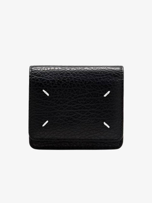 Embroidery Logo Chain Cald Wallet Black - MAISON MARGIELA - BALAAN 2