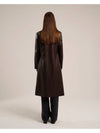 Vegan leather long coat - TUDE - BALAAN 5