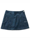 Golf Gauge Jacquard MLW 3A AE01 NAVY Women s Mini Pleated Skirt - MARK & LONA - BALAAN 2