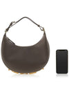 Women's graphy Small Hobo Shoulder Bag Dove Gray - FENDI - BALAAN 7